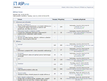 Tablet Screenshot of forum.aspone.cz