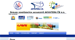Desktop Screenshot of akvatera-cb.aspone.cz