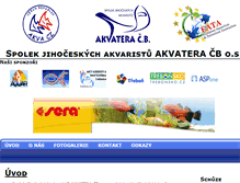 Tablet Screenshot of akvatera-cb.aspone.cz